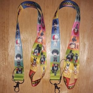 2 Anime My Hero Academia Multicolor Lanyards